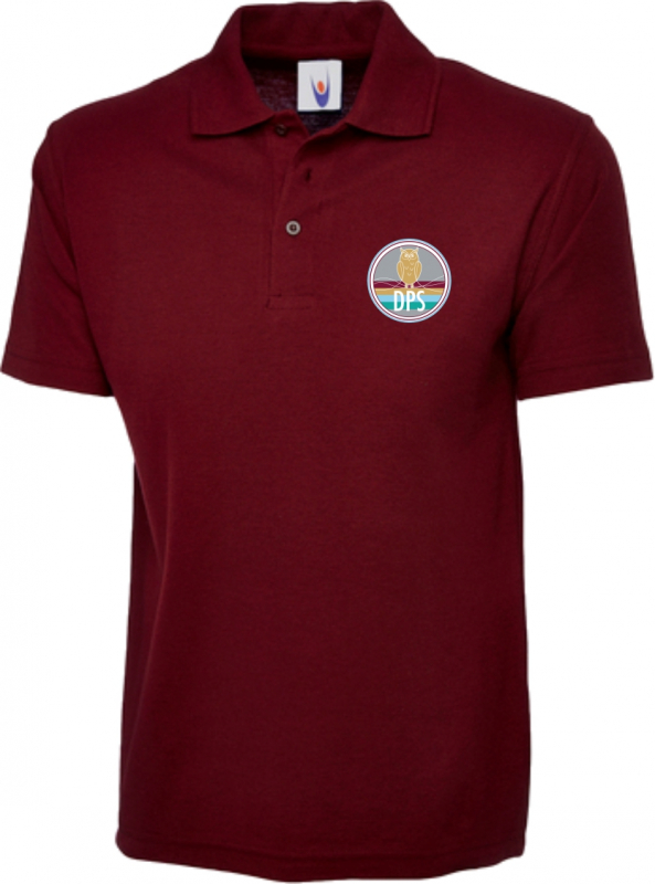 School Polo Shirt Burgundy