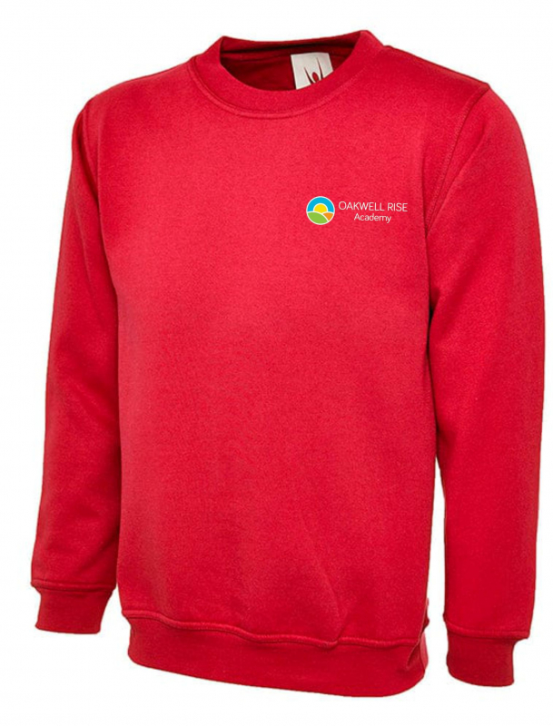 Oakwell Rise Primary Red Sweatshirt