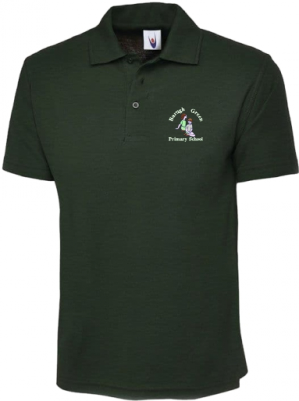 SCHOOL POLO SHIRT BOTTLE GREEN