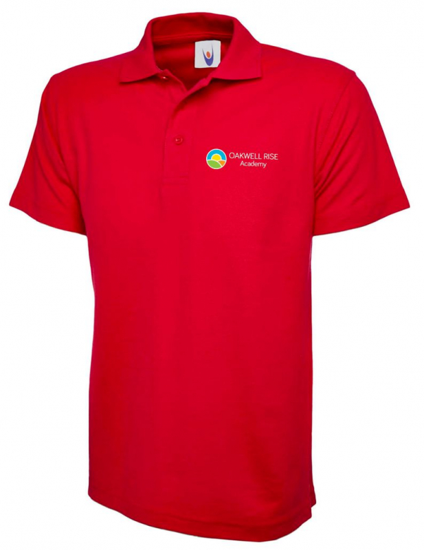 Oakwell Rise Primary Red Polo